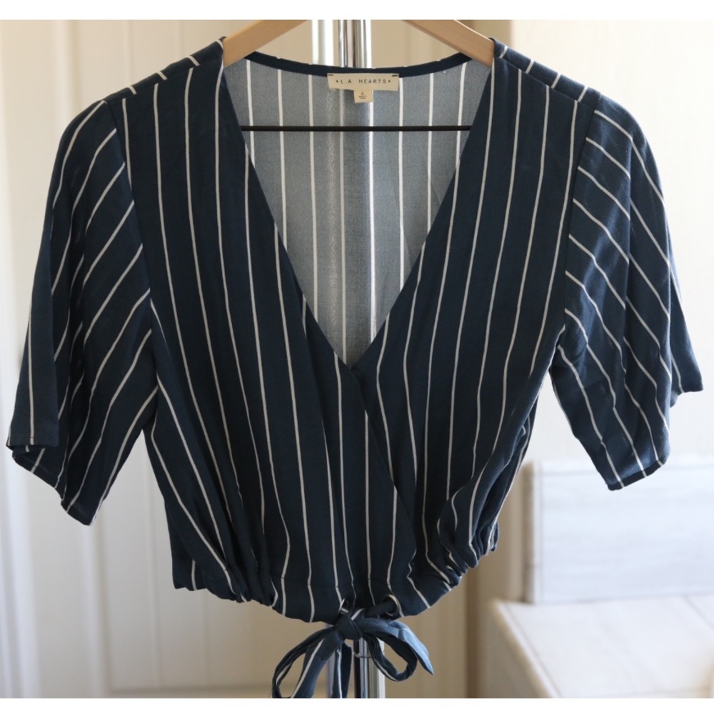 Cropped stripe top